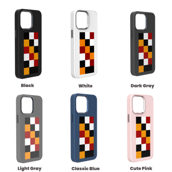 Four-Color Standard Definition E-Ink iPhone Case, Compatible with iPhone 14 - 16 Series